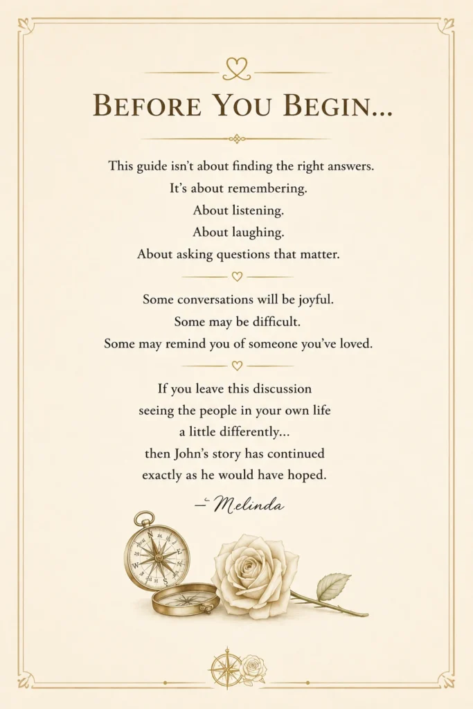 Before You Begin book club preparation guide