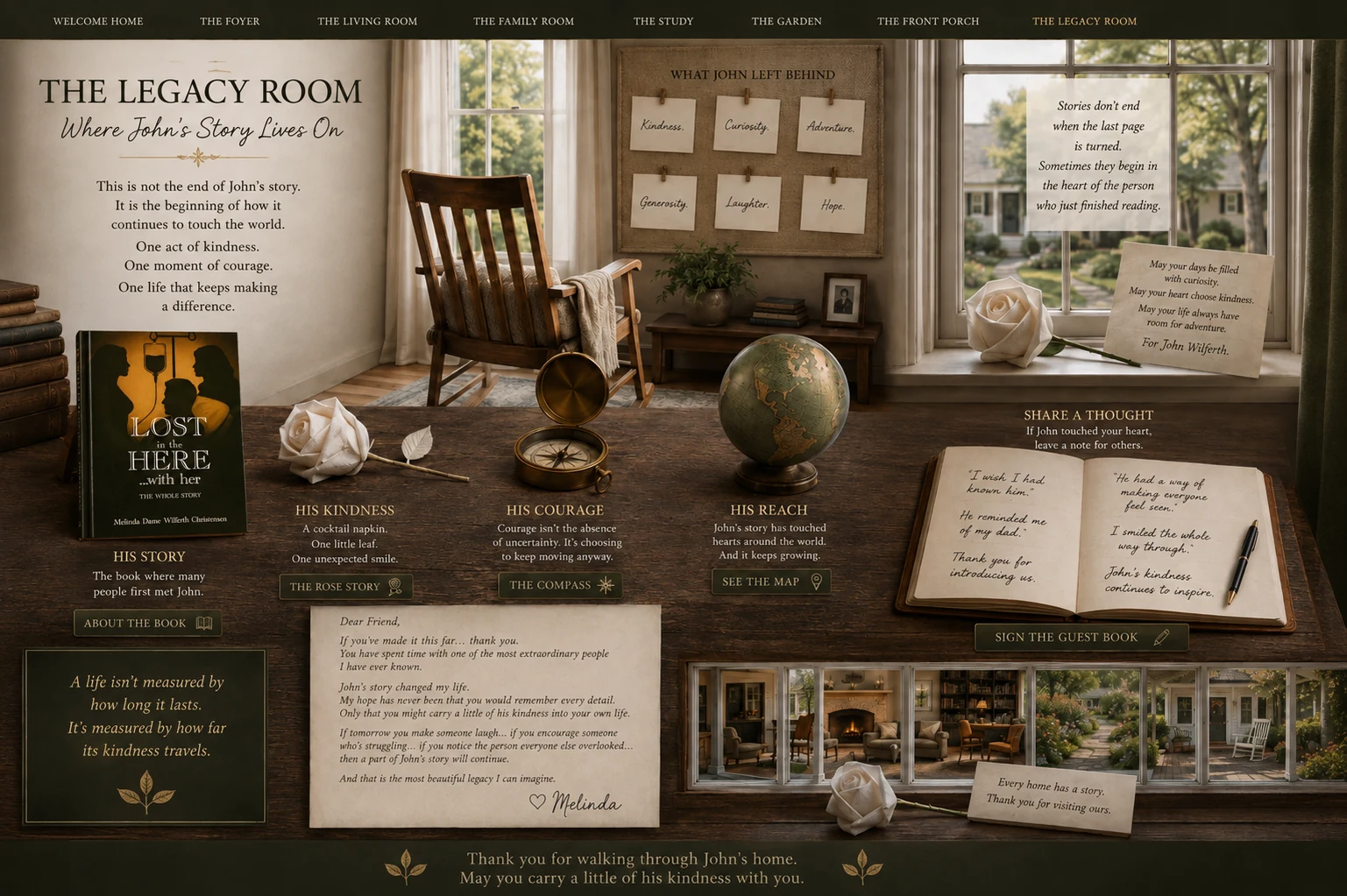 Full illustrated page for The Legacy Room