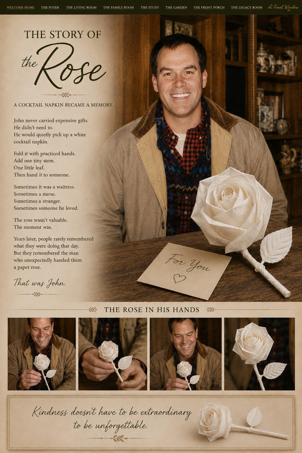 Full illustrated page for The Story of the Rose